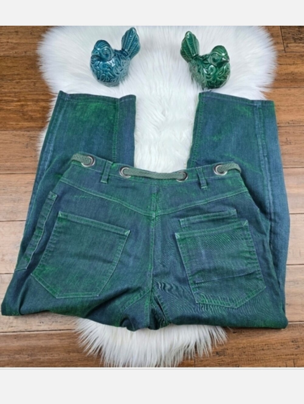 Free People We The Free Moxie Flocked Barrel Low Slung Jeans 26 - Picture 9 of 16